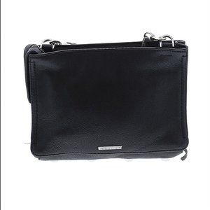 REBECCA MINKOFF Black Leather Crossbody Bag
